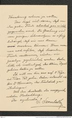 Nachlass Franz Steindachner, Brief von Josef Szombathy an Franz Steindachner (08.08.1908), Inv.Nr. 534.14, Seite 3